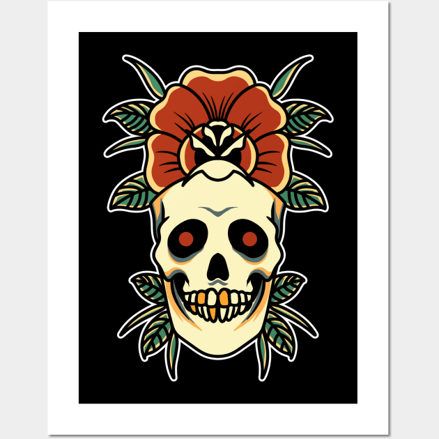 rose skull Wall Art by donipacoceng